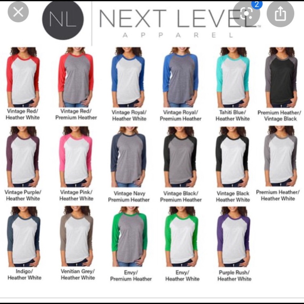 Bundle of 10 next level T-shirt’s